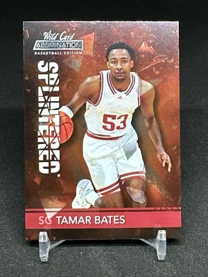 2022 Wild Card Allumination TAMAR BATES RC #ASP-43 RED SPLINTERED ROOKIE CARD  - Image 1 of 4