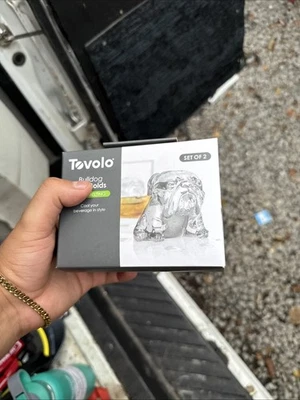 TEVOLO Bulldog Dog Ice Molds Mold pack includes Set of 2 molds - Image 1 of 3