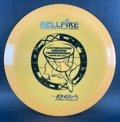NEW - FIRST FLIGHT DGA Proline HELLFIRE FAIRWAY Driver - 170 GRAM - 2015 DISC!! - Image 1 of 4