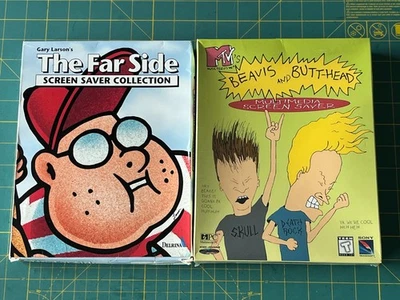 Vintage NOS Sealed Beavis Butthead - Used The Far Side - Screen Savers in Box - Image 1 of 4