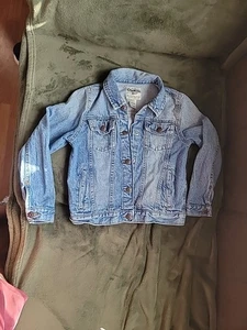 BLUE SPICE girl’s Rhinestone Pearl Accents Denim Jacket Size L  10 New - Picture 1 of 4