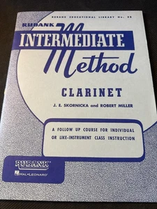 Rubank No. 52 Intermediate Method for Clarinet by Skornicka & Miller Music Book - Picture 1 of 3