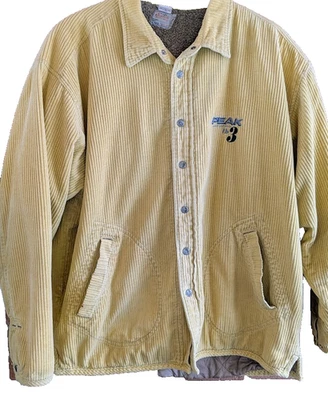 Scotch & Soda Mens L Coat Wale Corduroy Jacket Fleece Quilt Lined Trunker Chore - Image 1 of 4