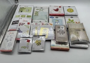 Sizzix Craft Dies & Embossing Folders Lot Of 17 Tim Holtz Variety Themes Sizes - Picture 1 of 9