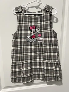 Vestito scolaretta vintage anni 2000 Y2K Disney Store Minnie Mouse bambina a quadri 4/5 anni - Foto 1 di 5