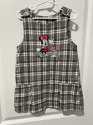 Vestido Escolar Vintage Años 2000 Y2K Disney Store Minnie Mouse Niñas Cuadros 4/5 Años Foto 1 de 4
