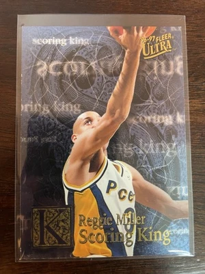 Fleer Ultra Scoring Kings Plus #11 1996-97 Reggie Miller Indiana Pacers lámina SP Foto 1 de 2