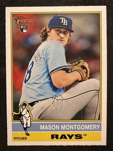 2025 Topps Heritage - Mason Montgomery #296 (RC) - Picture 1 of 2