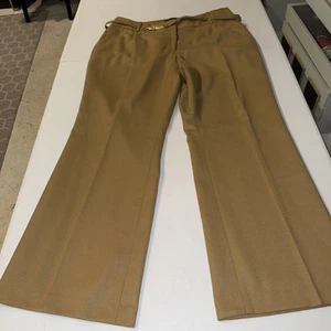 Pantalones Talbots Heritage 100 % lana bolsillos camel nuez moscada 16 Wp pequeña oficina nuevos sin etiquetas - Imagen 1 de 11