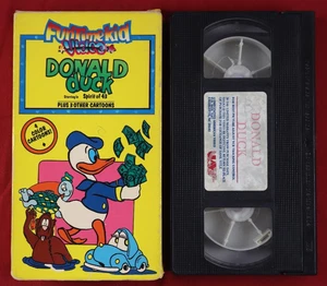 Donald Duck & Friends (VHS, 1989, FunTimeKid Video) - 4 Color Cartoons - G - Picture 1 of 7