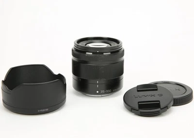 Panasonic Lumix G Vario 35-100mm f/4-5.6 ASPH. MEGA O.I.S. Lens H-FS35100 Black - Image 1 of 4