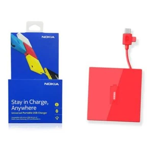 NOKIA POWER BANK PORTABLE DC-18 ROT 1720mAh ZUM AUFLADEN VON AKKU HANDY - Bild 1 von 1