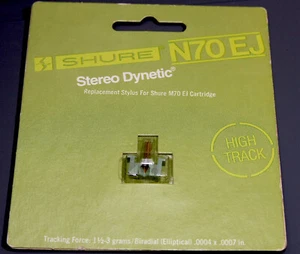 NEW Shure N70EJ Stylus esingle for M70 Cartridge in Card X 1 pc. *NO US SELL* - Picture 1 of 6