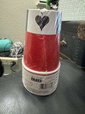 Card Night Paper 9oz. Party Cups Party Supply 8ct Party Favor Decoration Supply - Image 1 of 3