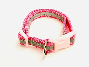 Large Reflective Adjustable Dog Collar - Pink - Picture 1 of 1