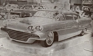 1958 PONTIAC "WIDE EYED WINNER" CUSTOM HOT ROD INT CHAMP AUTO SHOWS ARCADE CARD - Picture 1 of 2