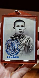 Thai amulet Rooptai Picture Film Lp Guay Wat Kosittaram BE 2559, 5x7cm. Genuine - Picture 1 of 3
