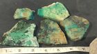 Chrysocolla, Ariz, 5.3 Oz, 5 In Lot, Mixed Color, Patterns, Cabbing Material