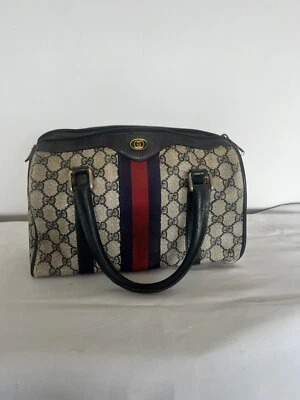 BOLSO/MONEDERO GUCCI AZUL AUTÉNTICO VINTAGE AÑOS 80 Foto 1 de 4