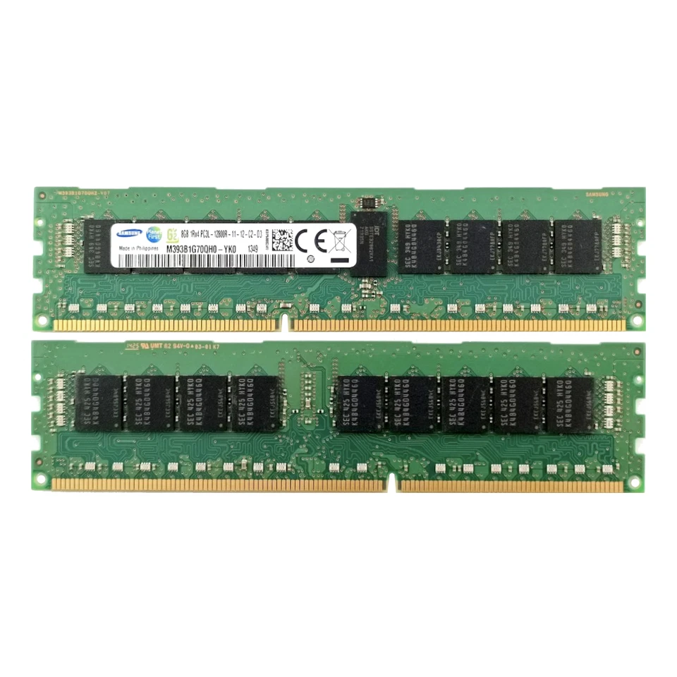 Samsung DDR3-RAM 8GB PC3L-12800R ECC 2R - M393B1G73QH0-YK0 - Bild 1 von 1