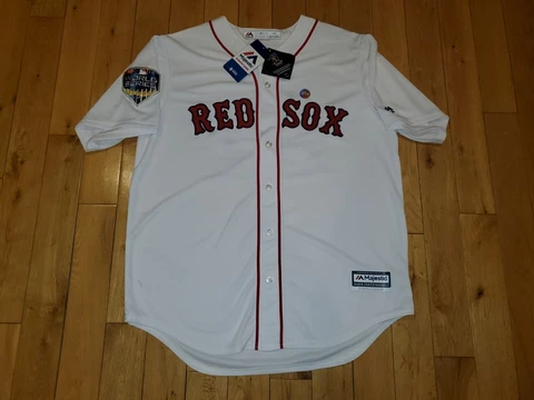 New Majestic 2018 World Series Andrew Benintendi BOSTON RED SOX MLB Team Jersey Cover