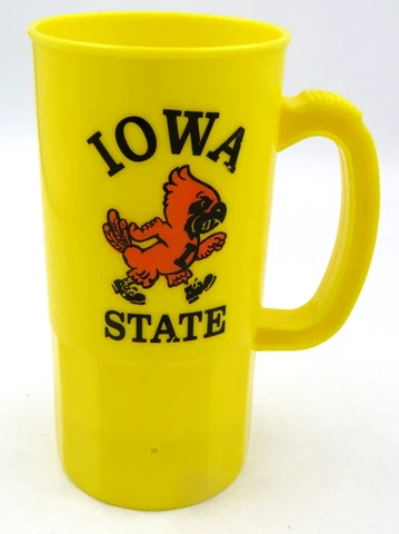 Vintage Iowa State Cyclones Giant Super Gulp 1 Liter Plastic Training Mug Cover