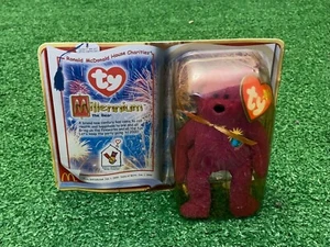 Millenium The Bear Beanie Babies Raro con errores Enero 1999 Primera Ejecución - Imagen 1 de 3