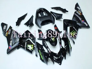 Gloss Matte Black ABS Injection Fairing Kit Fit for Ninja 2004 2005 ZX10R - Picture 1 of 7