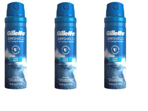 BL Gillette Anti-Perspirant Dry Spray Cool Wave 4.3oz each -- THREE PACK