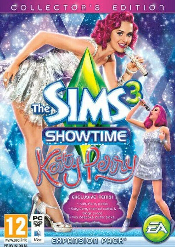 The Sims 3 Showtime Katy Perry PC Mac NEW Sealed Collectors Edition Show Time - Image 1 of 1