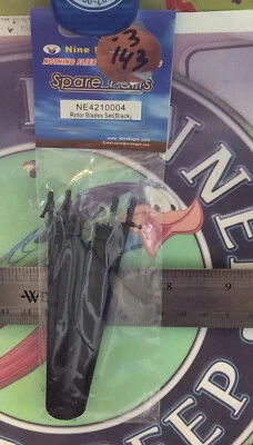 Conjunto de lâminas de rotor Nine Eagles NE 4210004 (preto) novo na embalagem 🇺🇸 enviado para os EUA - Imagem 1 de 2