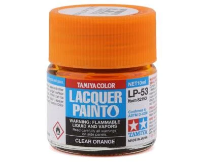 Tamiya 82153 Lacquer Paint LP-53 Clear Orange 10ml Bottle - Image 1 of 2