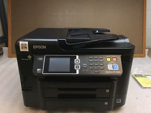 Epson WorkForce WF-3640 AIO Inkjet Copier Duplex Fax Scanner with 3k pg ct & Ink - Picture 1 of 12