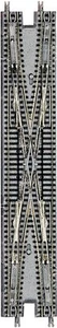 NEW Rokuhan Z Gauge Scale R078 CLASSIC TRACK Double Crossover 220mm x 1pc Brown - Picture 1 of 2