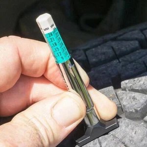 1x COLOR Tire Tread Depth Gauge Standard Metric Gage Guage Q7V2 - Picture 1 of 12