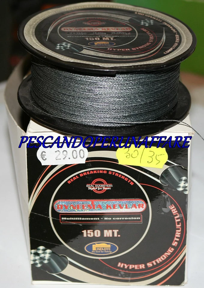 LINEAEFFE DYNEEMA KEVLAR 150mt - Immagine 1 di 1