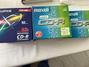 3 boites neuves de 10 CD-R CD-Recordable Fujimi et Maxell - 700 MB - sous film - Photo 1/4