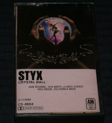 Styx Crystal Ball RARE PAPER LABELS Cassette Tape 1976 OUT OF PRINT HTF - Image 1 of 4