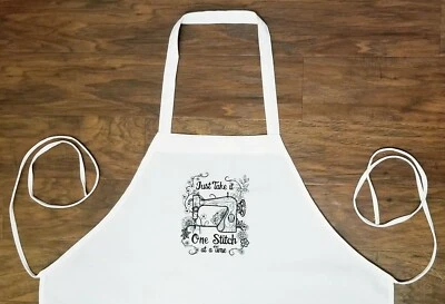 Avental Basta levá-lo um ponto de cada vez, costurando acolchoado bordado Avental - Imagem 1 de 4