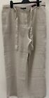 NEW - M & S Collection linen trousers with belt - 18 Regular