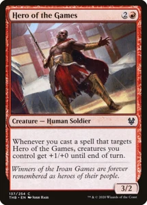 MTG Magic THB Theros Beyond Death - 1x EN NM 137 C Hero of the Games - Picture 1 of 1