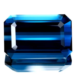 Octágono significativo grado AAA 30,41 quilates (21 x 14 mm) topacio azul Londres genuino - Imagen 1 de 2