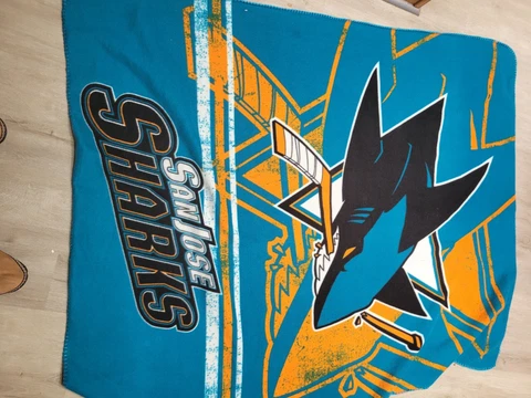 San Jose Sharks Fleece Throw NHL Cover