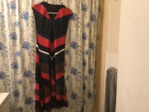 women rare y2k Zara maxi dress stripe size xs boho euc - Picture 1 of 5