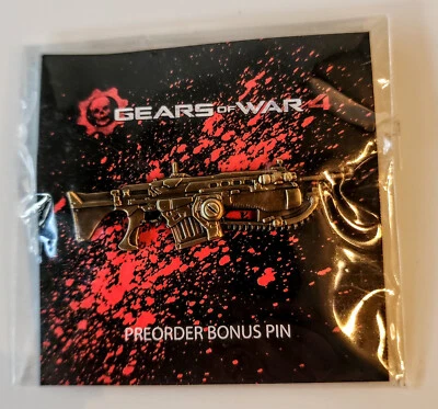 Gears of War 4 Exclusive Collectors Edition Gold Lancer Pin Loot Crate Microsoft - Image 1 of 3