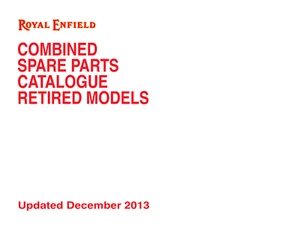 MANUAL DE PIEZAS ROYAL ENFIELD - MODELOS RETIRADOS - ACTUALIZADO 13 DE DICIEMBRE - VER DESCRIPCIÓN - Imagen 1 de 4