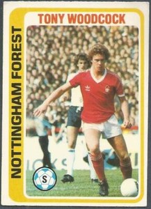 TOPPS 1979 FOOTBALLERS #052-NOTTINGHAM FOREST-TONY WOODCOCK