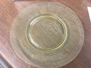 Florentine 2 Yellow Depression Glass 8-1/2" Plate - Picture 1 of 2
