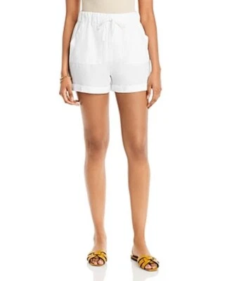 Aqua Velvet Heart Womens Lyra Cuffed Shorts - White - Size XL - Image 1 of 2