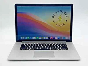 15" MacBook Pro 2015 2.5GHz i7 16GB 512GB R9 M370X Monterey Silver Warranty Good - Picture 1 of 14